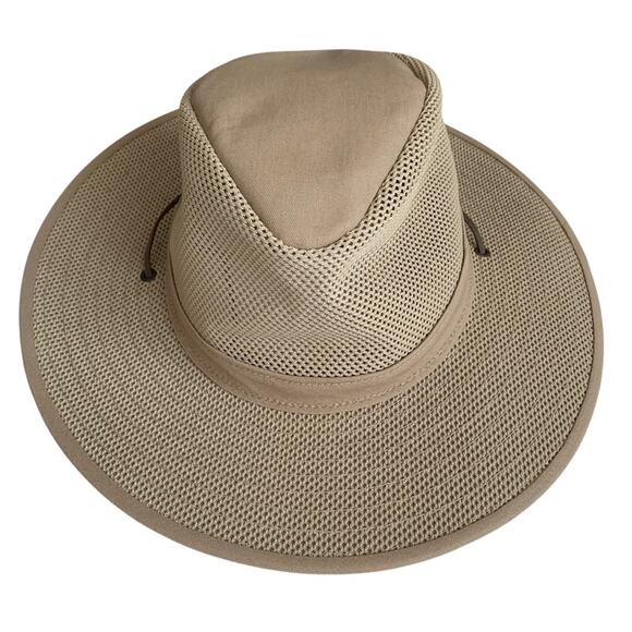 Henschel Khaki Aussie Breezer Packable Safari Hat Large - Picture 4 of 8